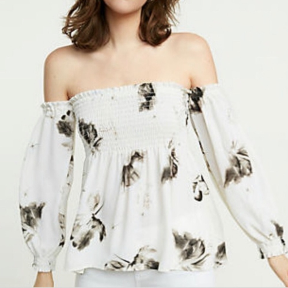 Express floral off-shoulder top